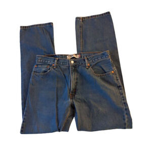 Levi Strauss & Co. Men's Straight Fit Blue Denim Jeans Pants 34/34 100% Cotton